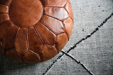 Load image into Gallery viewer, Classic Moroccan Pouf COGNAC
