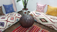 Load image into Gallery viewer, Classic Moroccan Pouf DARK BROWN
