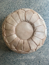 Load image into Gallery viewer, Classic Moroccan Pouf NATURAL TAN
