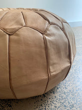 Load image into Gallery viewer, Classic Moroccan Pouf NATURAL TAN
