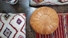 Load image into Gallery viewer, Classic Moroccan Pouf TAN
