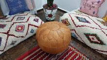 Load image into Gallery viewer, Classic Moroccan Pouf TAN
