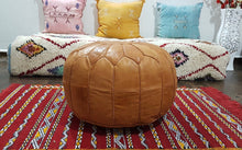 Load image into Gallery viewer, Classic Moroccan Pouf TAN
