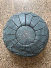 Load image into Gallery viewer, Traditional Moroccan Pouf GREY (DARK/GREY)
