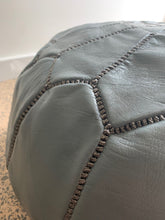 Load image into Gallery viewer, Traditional Moroccan Pouf GREY (DARK/GREY)
