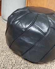 Load image into Gallery viewer, Petal Moroccan Pouf BLACK
