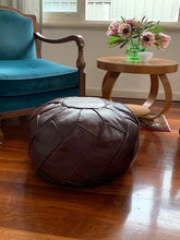 Load image into Gallery viewer, Petal Moroccan Pouf BROWN
