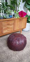 Load image into Gallery viewer, Petal Moroccan Pouf BROWN
