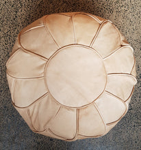 Load image into Gallery viewer, Petal Moroccan Pouf TAN
