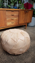 Load image into Gallery viewer, Petal Moroccan Pouf TAN
