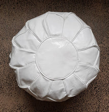 Load image into Gallery viewer, Petal Moroccan Pouf WHITE
