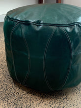 Load image into Gallery viewer, Round Moroccan Pouf GREEN
