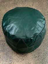 Load image into Gallery viewer, Round Moroccan Pouf GREEN
