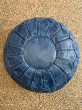 Load image into Gallery viewer, Stitched Moroccan Pouf SKY BLUE
