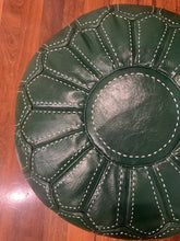 Load image into Gallery viewer, Stitched Moroccan Pouf GREEN
