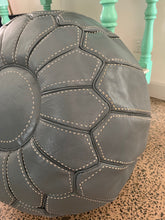 Load image into Gallery viewer, Stitched Moroccan Pouf GREY
