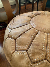 Load image into Gallery viewer, Stitched Moroccan Pouf TAN
