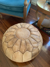 Load image into Gallery viewer, Stitched Moroccan Pouf TAN
