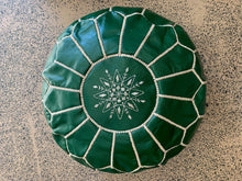 Load image into Gallery viewer, Traditional Moroccan Pouf MINT GREEN
