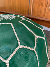 Load image into Gallery viewer, Traditional Moroccan Pouf MINT GREEN
