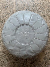 Load image into Gallery viewer, Traditional Moroccan Pouf GREY (LIGHT)
