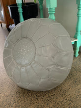 Load image into Gallery viewer, Traditional Moroccan Pouf GREY (LIGHT)
