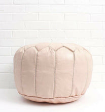 Load image into Gallery viewer, Traditional Moroccan Pouf NATURAL
