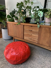 Load image into Gallery viewer, Traditional Moroccan Pouf RED
