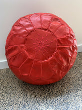 Load image into Gallery viewer, Traditional Moroccan Pouf RED
