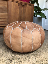 Load image into Gallery viewer, Traditional Moroccan Pouf TAN
