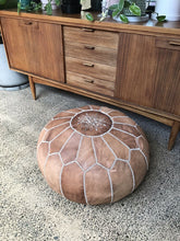 Load image into Gallery viewer, Traditional Moroccan Pouf TAN
