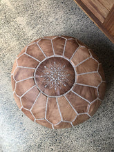 Load image into Gallery viewer, Traditional Moroccan Pouf TAN
