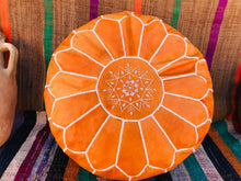 Load image into Gallery viewer, Traditional Moroccan Pouf TAN (GERINE)
